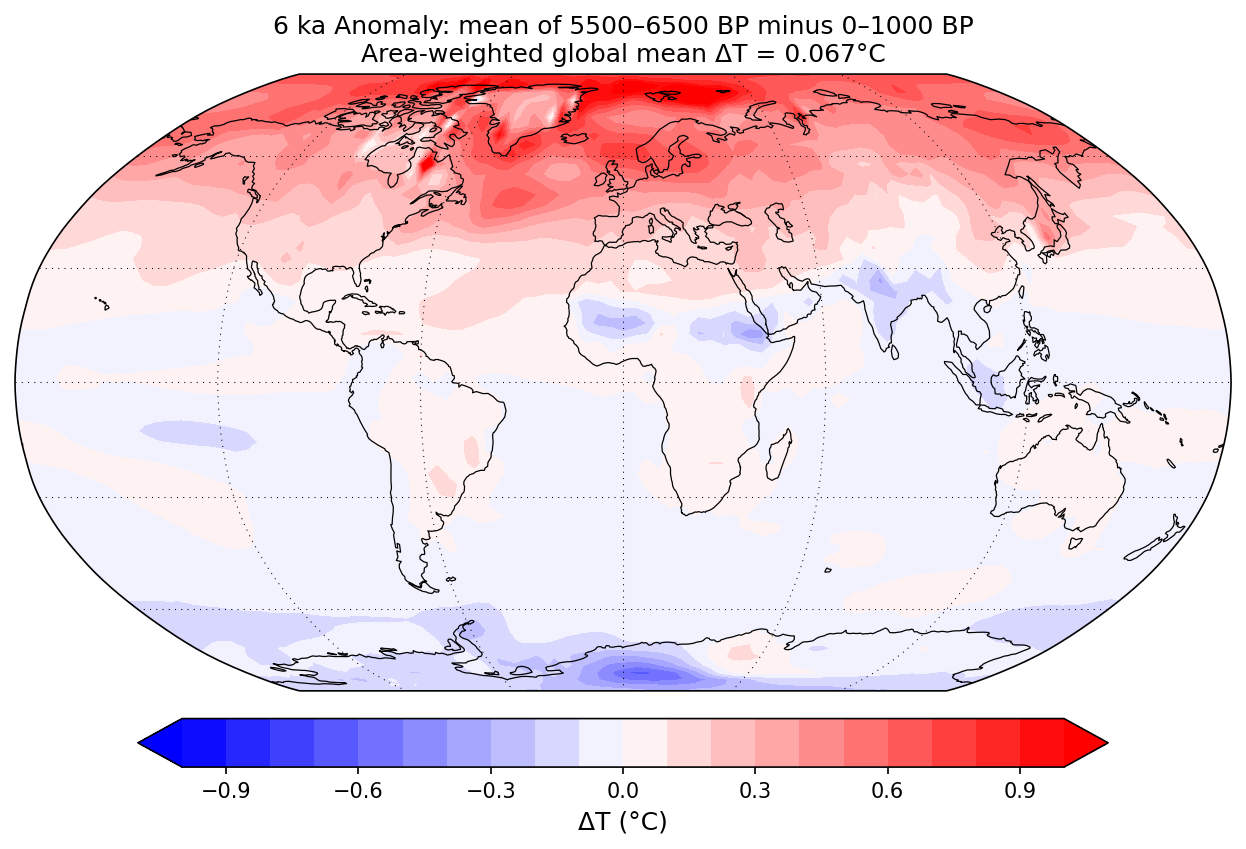 6 ka spatial anomaly map